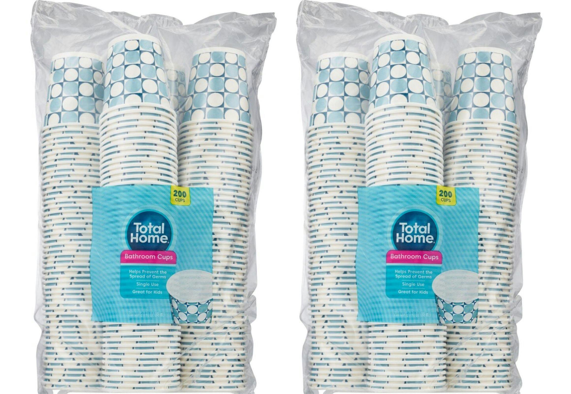 2 Total Home Bathroom Cup Packs