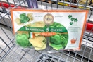 a pack of saint patricks day ravioli in a cart
