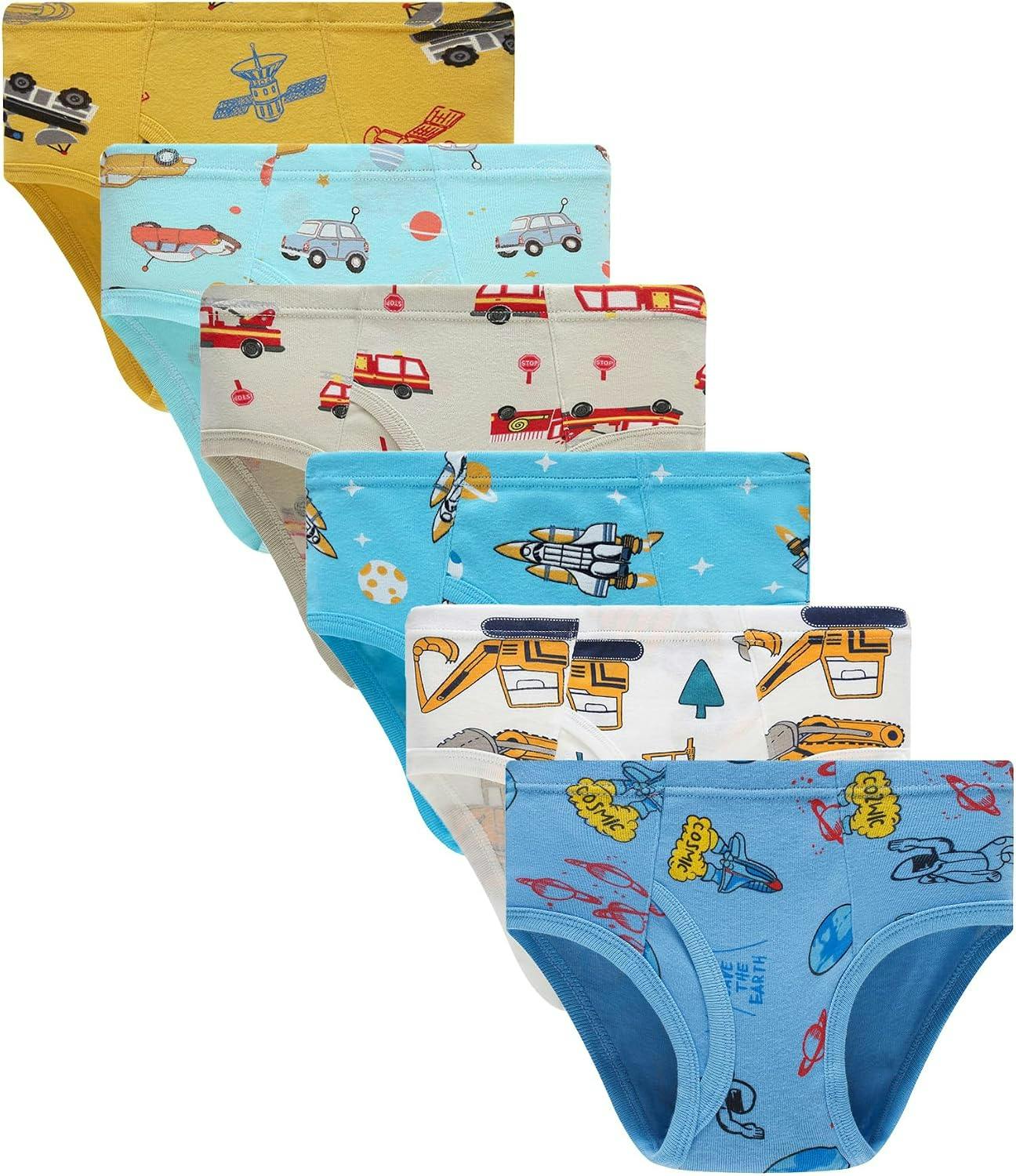 Kids' Cotton Briefs 6-Pack