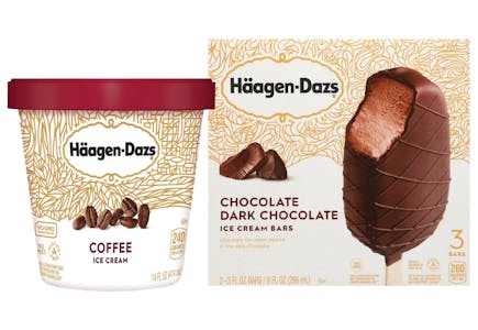 2 Haagen-Dazs Ice Creams