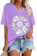 Women's Oversized V-Neck Tee