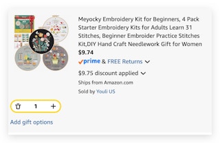 Meyocky Embroidery Kit for Beginners