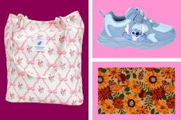 Tote bag. Disney Stitch Toddler Sneakers & Door Mat