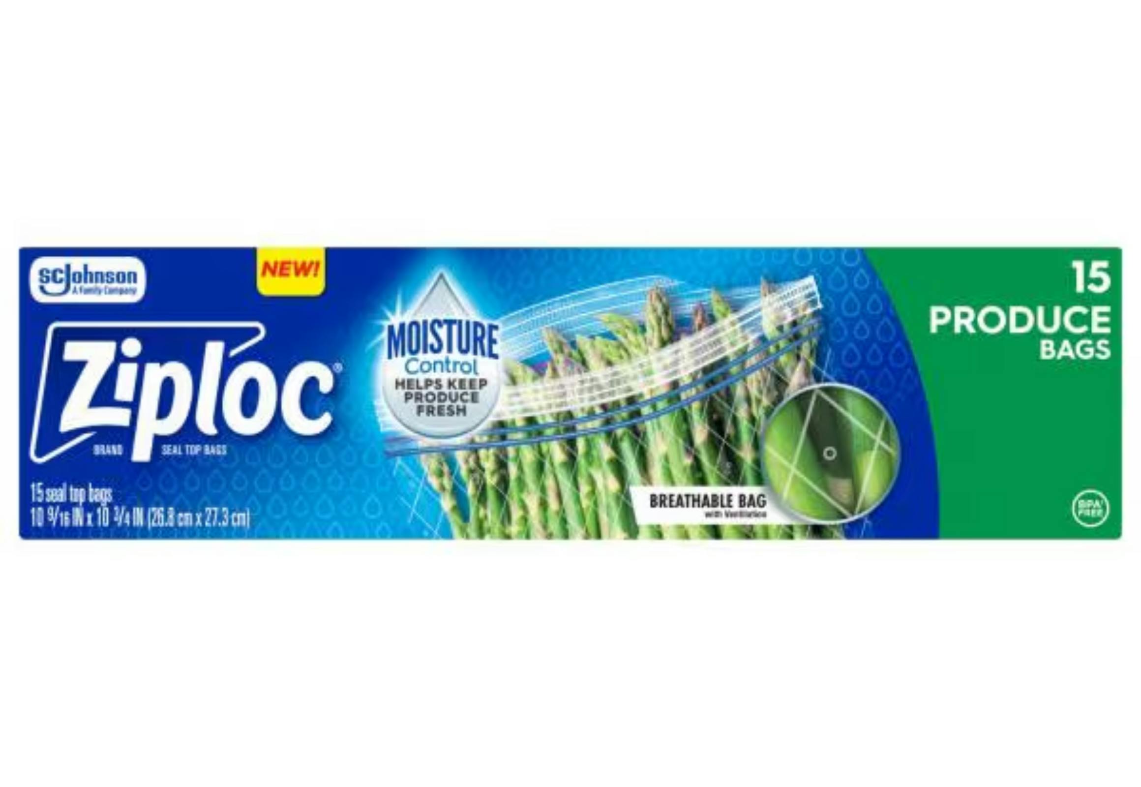 Ziploc Produce Storage Bags