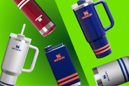 Stanley tumblers, flasks, and bottles