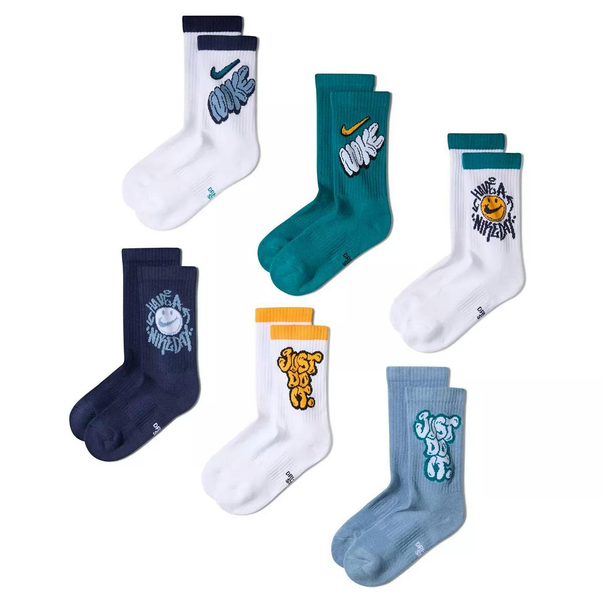Kids' Nike Crew Socks 6-Pack