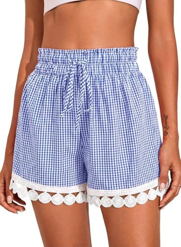 Dokotoo Women's Gingham Shorts