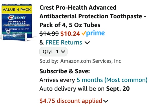 Crest Pro Health 5 oz 4 ct