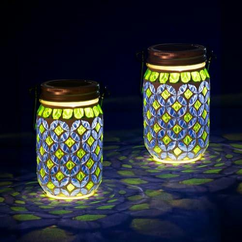 Mosaic Solar Lantern 2-Pack