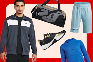 a collage of sportswear 