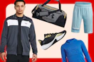 a collage of sportswear