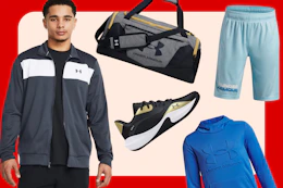 a collage of sportswear