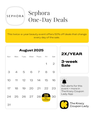 Sephora One-Day Deals 2025 Dates