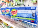 packs of blue sponges