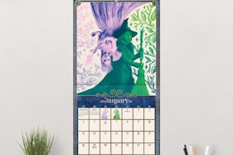 a wicked calendar on a wall