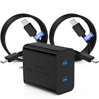 45W Dual Port Charger + 2 Cables