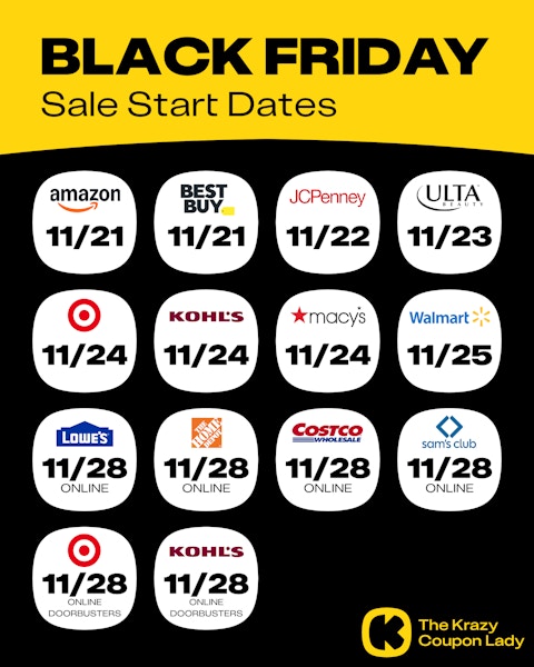 When is Black Friday 2025? Start + End Dates by Store - The Krazy ...