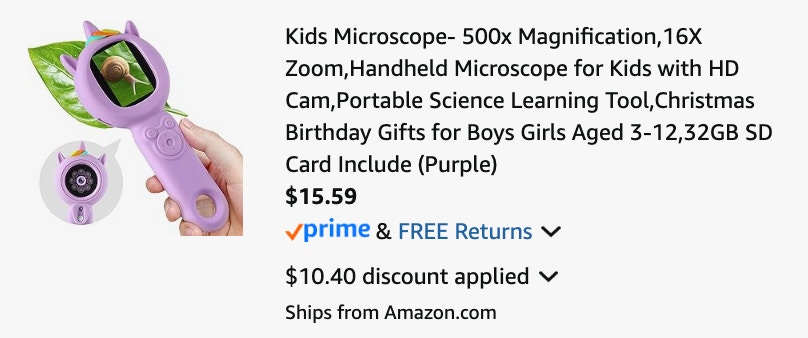 B0F3X6Z2XC, B0F3X4ZPBR microscope amazon