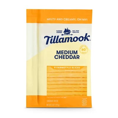 2 Tillamook Cheese Slices Packs
