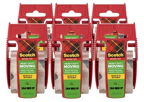 Scotch Moving Packing Tape 6-Pack