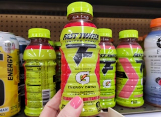 hand holding fast twitch energy drink