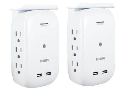 Philips Multi-Outlet Surge Protectors With Shelves