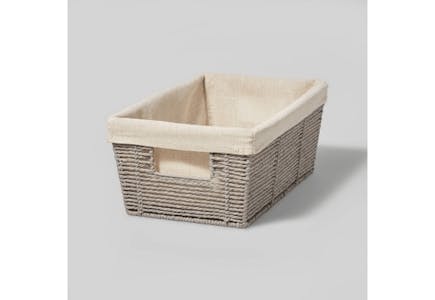 Brightroom Woven Paper Rope Basket