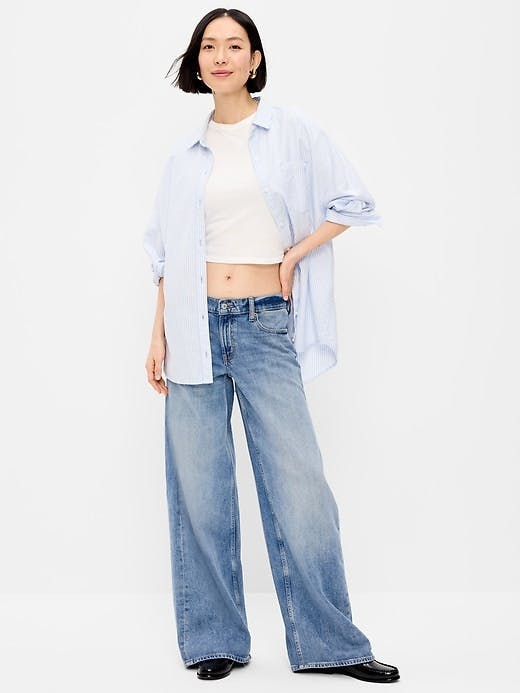 Old Navy Women's Baggy Wide-Leg Jeans