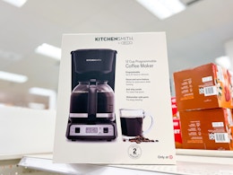 Score a Bella 12-Cup Programable Coffee Maker for $13.67 at Target card image