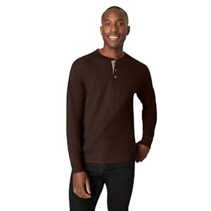 Hanes Men's Long-Sleeve Henley Shirt