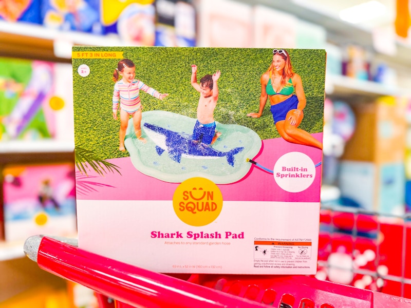 sun squad shark splash pad on target cart
