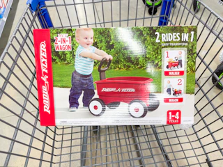 radio flyer my first wagon  in walmart cart