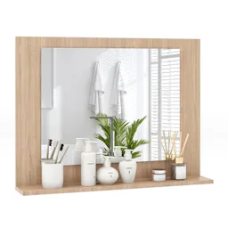 Bathroom Mirror with Shelf