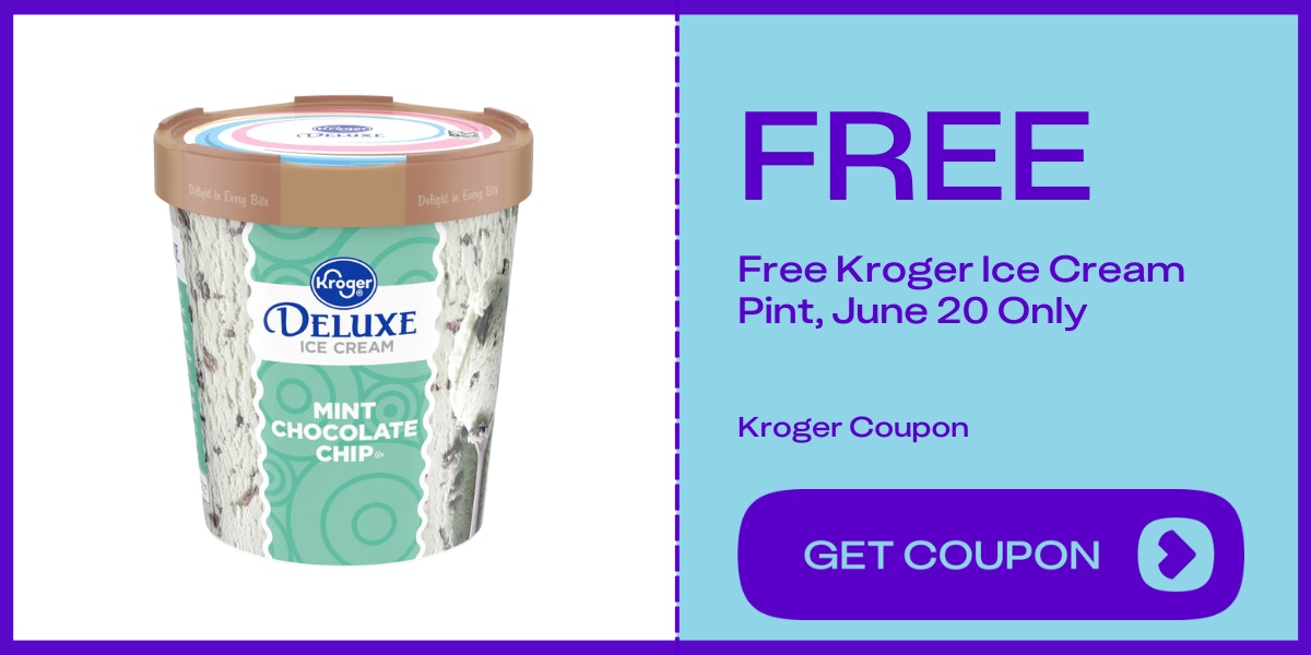 kroger free ice cream coupon