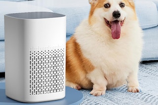 an air purifier on a table