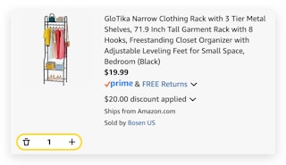 Narrow Clothing Rack