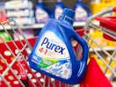 purex detergent sitting in a target cart