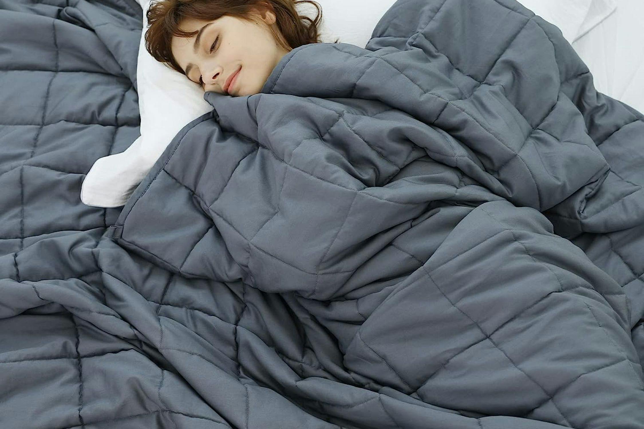 15Pound Weighted Blanket, Only 9 on Amazon The Krazy Coupon Lady