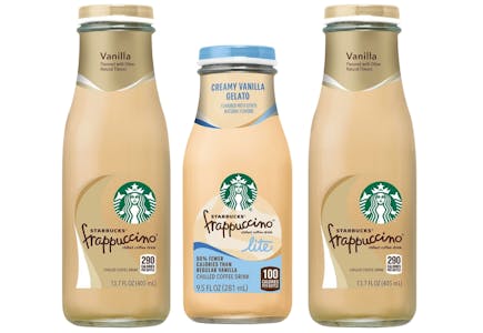 3 Starbucks Frappuccinos
