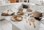 taupe cookware set