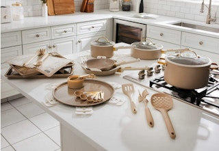 taupe cookware set