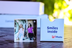 walgreens acrylic photo block with heather and joanie