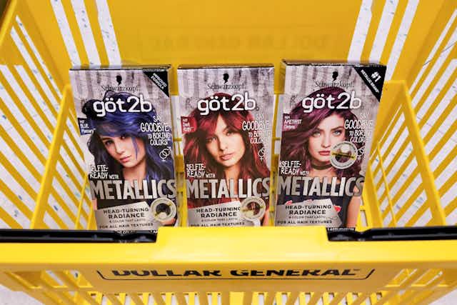 Save $3 When You Buy göt2b Metallics Hair Color at Dollar General card image