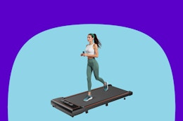 Walking Pad Treadmill With Remote, Only $95 on Amazon card image