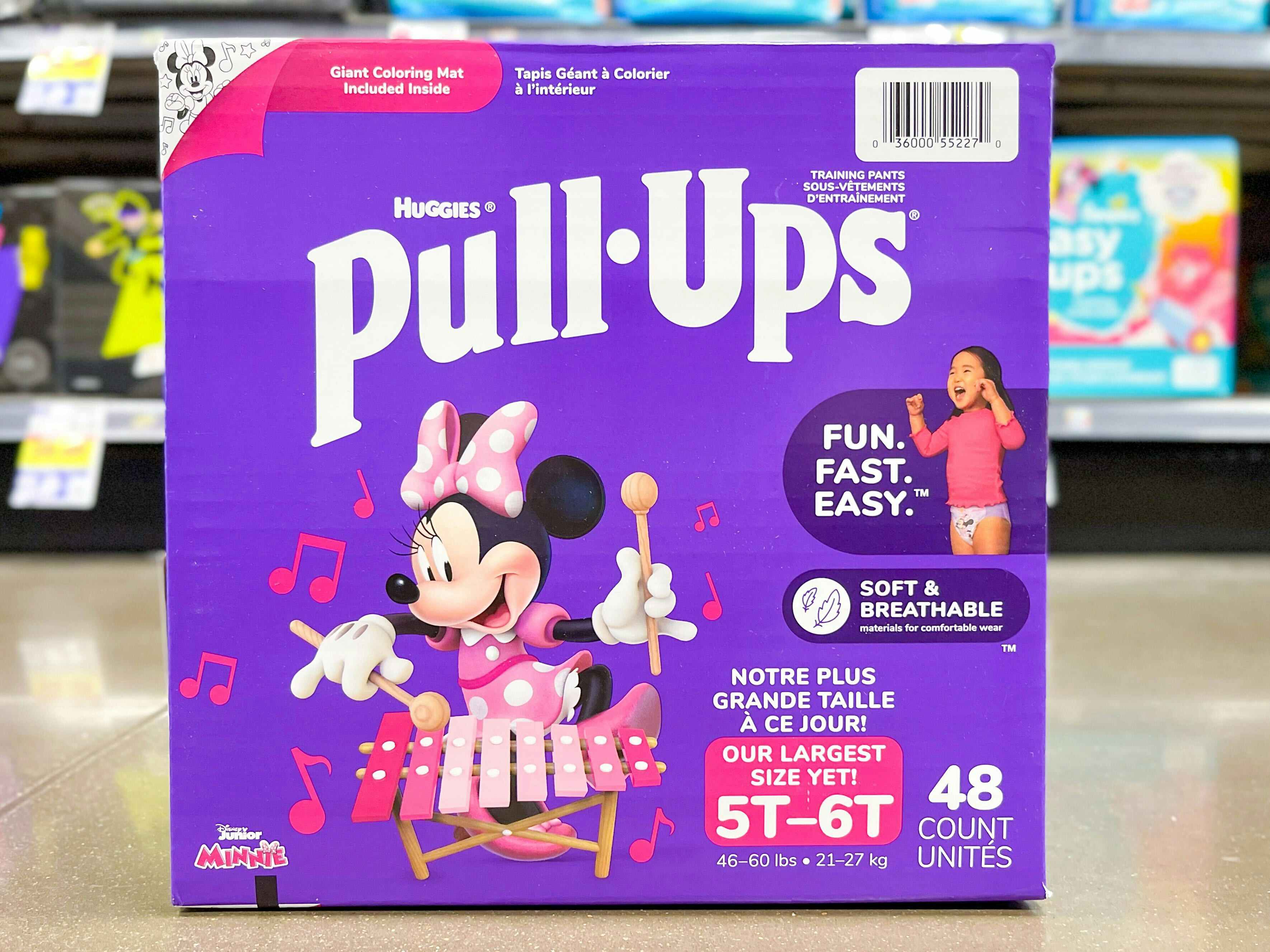 A box of Huggies Pull-Ups at Kroger