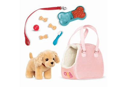 Our Generation Puppy & Carrier Set