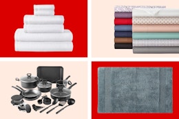 JCPenney Memorial Day Home Sale: $3 Towels, $10 Sheets, $14 Rugs, and More card image