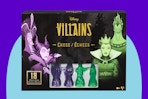 Spin Master Games, Disney Villains Chess Set on a blue background.