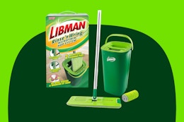 Libman Rinse 'n Wring Mop and Bucket System, $36.98 on Amazon (Reg. $53) card image