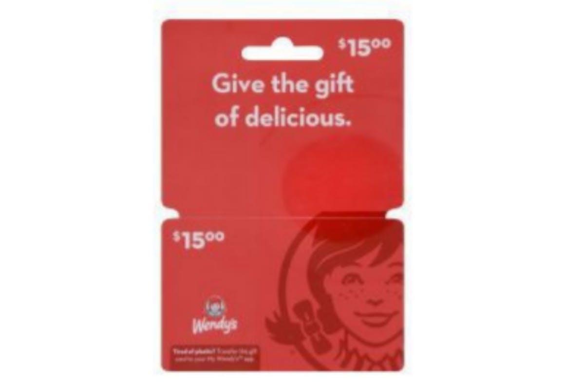 Wendy's $15 Gift Card